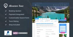 Adventure Tours Tour and Travel Theme 5.2.0
