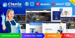 Clenix Cleaning Services Theme 3.0.5