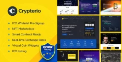Crypterio Cryptocurrency Theme 2.4.8