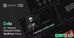 Cvio CV and Personal Portfolio Elementor Theme 3.3.5