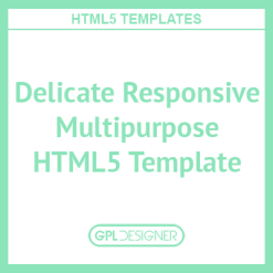 Delicate – Multipurpose HTML5 Template