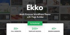 Ekko MultiPurpose Theme and Builder 4.5