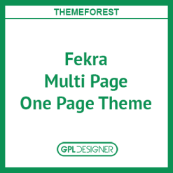 Fekra 2.3 – Multi Page / One Page Theme