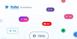 Foller Social followers bar for WordPress 1.2.5
