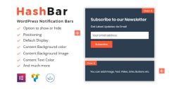 HashBar Pro 1.1.6 – WordPress Notification Bar