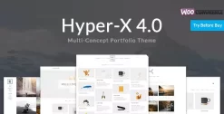 HyperX Portfolio WordPress Theme 4.9.9.3