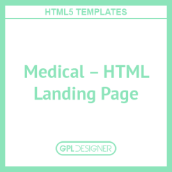 Medical – HTML Landing Page