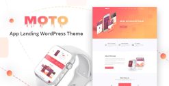 Moto 1.1.6 – App Landing Page WordPress Theme