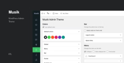 Musik WordPress Admin Theme 3.2