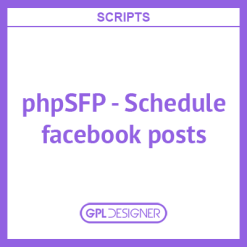 phpSFP 1.9.7 – Schedule facebook posts