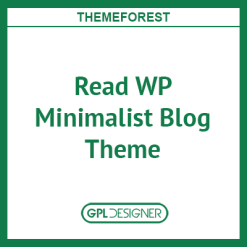 Read WP 4.4.8 – Minimalist WordPress Blog Theme