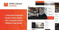 Scientia Public Library and Book Store Theme 1.0.4