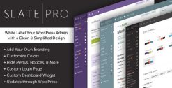 Slate Pro 1.1.9  Admin Theme & White Label