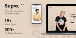 Supro Minimalist WooCommerce Theme 1.9.1