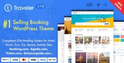 Traveler Travel Booking WordPress Theme 3.1.6